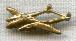 WWII USAAF P-38 Lightning Fighter Lapel Pin