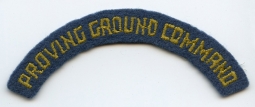 WWII USAAF Proving Ground Command Shoulder Arc in Wool Felt