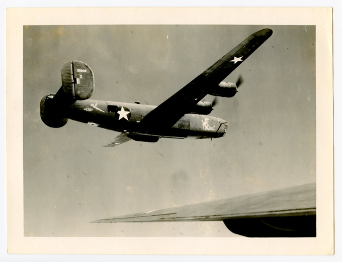 Great WWII B-24D Liberator Photo with 