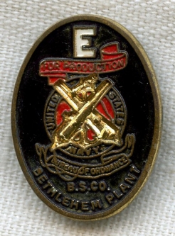 WWII Bethlehem Steel (Pennsylvania) Plant "E" Pin