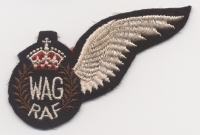 WWII Canadian-Made Royal Air Force (RAF) Wireless Air Gunner Wing for Battle Dress