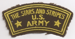 WWII English-Made US Army "Stars and Stripes" Correspondent Patch