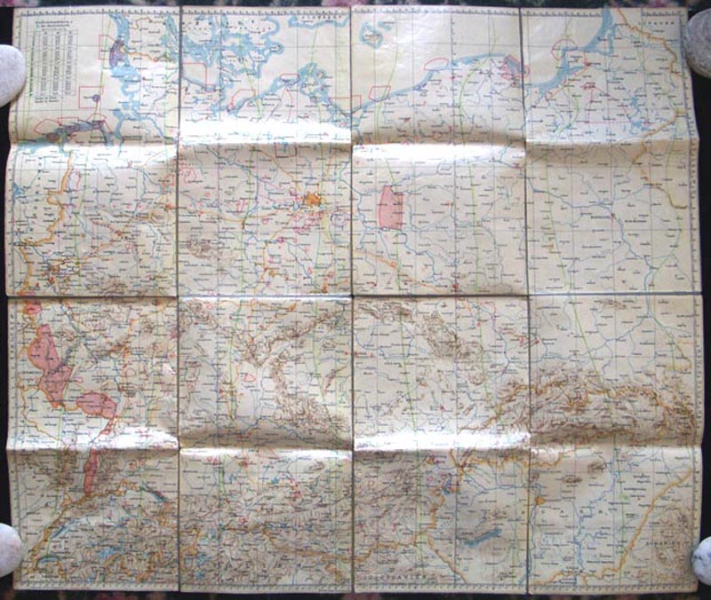 WWII German Luftwaffe Combat Map of Central Europe NO LONGER AVAILABLE ...