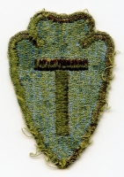 WWII Olive Drab Backed Patch for US Army 36th Division aka Arrowhead