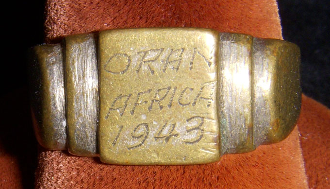 1943 United States GI Ring from Oran, Africa: Flying Tiger Antiques ...