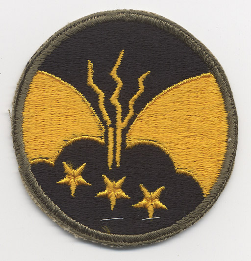 WWII US Army 1st Filipino Unit Shoulder Patch with Olive Drab Border