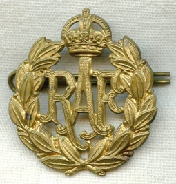 WWII Royal Air Force (RAF) Enlisted Man Cap Badge