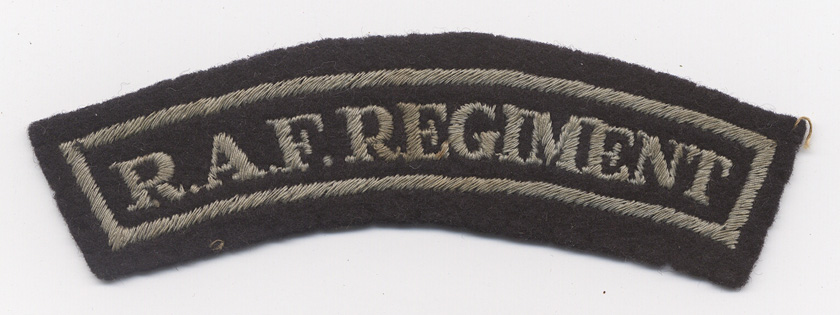 WWII Royal Air Force (RAF) Regiment Shoulder Flash: Flying Tiger ...