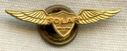 WWII Solar Aviation Lapel Wing