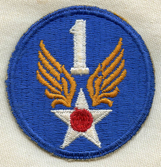 WWII USAAF 1st Air Force Patch Unworn Condition: Flying Tiger Antiques ...