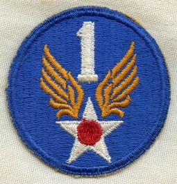 WWII USAAF 1st Air Force Patch Unworn Condition