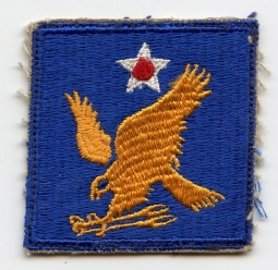 WWII USAAF 2nd Air Force Patch "Small Head, Fine Embroidery" Variant, Unworn