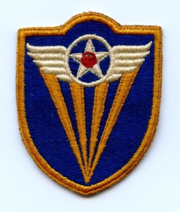 WWII USAAF 4th Air Force Patch "Fully Bordered Rays" Variant Lightly Used