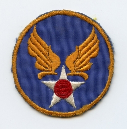 WWII USAAF Headquarters Shoulder Patch on Twill