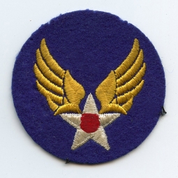 WWII USAAF Headquarters Shoulder Patch Embroidered on Felt