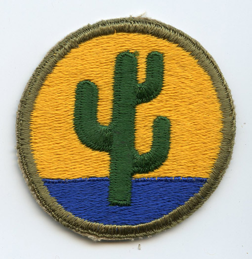 WWII US Army 103rd Division (Cactus Division) Shoulder Patch: Flying ...