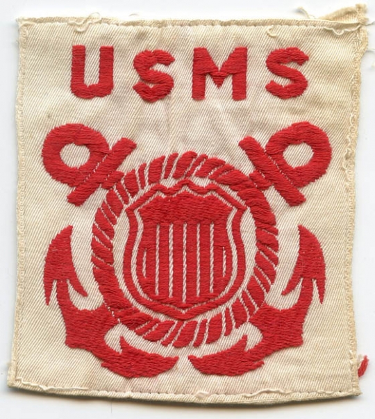 WWII US Maritime Service (USMS) Patch: Flying Tiger Antiques Online Store