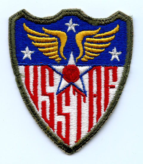 Wwii Us Strategic Air Force Usstaf Patch Thin Lettering