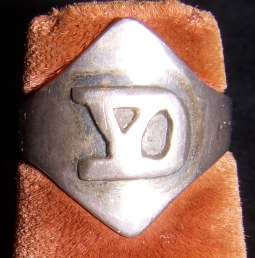 Sterling WWI US Army 26th "Yankee" Division Pinky Size Ring