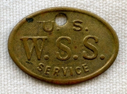 WWI War Savings Service (WSS) 1918 Pledge Token