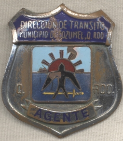 1970s Yucatan, Mexico Police Badge