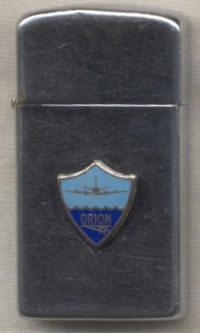 1963 US Navy P-3 Orion Aircraft Slim Zippo Lighter